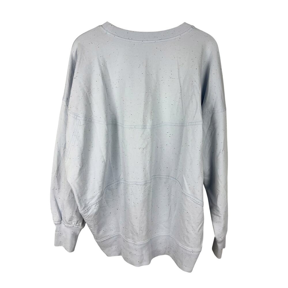 Lululemon Oversized La Back in Action Spleckled Long Sleeve Baggy Sweatshirt M - Picture 6 of 6